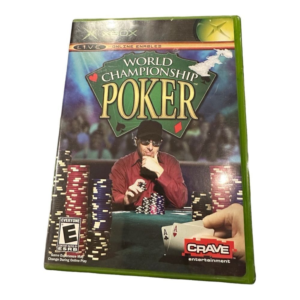 Xbox World Poker championship- XBOX tested , no manual no scratches